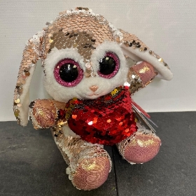  Glitter Motsu Rabbit with heart 20cm Toy 