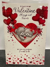 Please Be My Valentine Always and Forever Card 