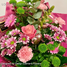 LOCAL Mothers Day Pink Surprise Front Facing Hand-tied 