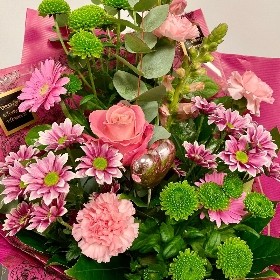 Front Facing Pink Surprise Hand-tied