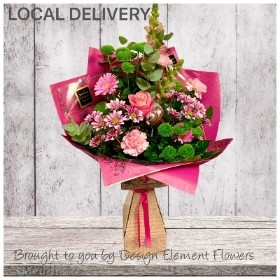 Front Facing Pink Surprise Hand-tied
