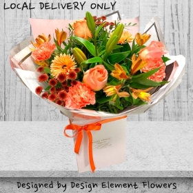 Summer Simply Peach Delight Hand-tied   