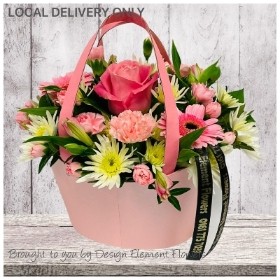 Napier Gift Bag Arrangement Pinks