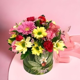 LOCAL Mothers Day Ladybird Medium Hatbox  
