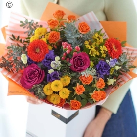 Autumn Hand tied LILY FREE Interflora