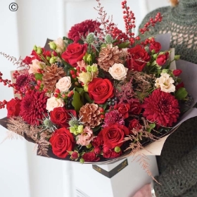 Interflora Fabulous Festive Celebrations Handtied Bouquet