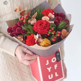 Interflora PETITE Festive Floral Classic Gift Box