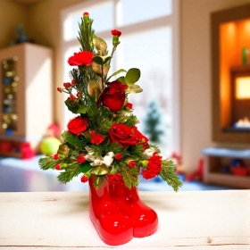 LOCAL Doublle Red Boot Arrangement 