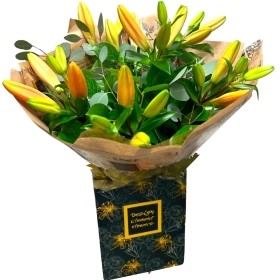 LOCAL Orange  Lily Asiatic In the  Design Element Flowers Box 