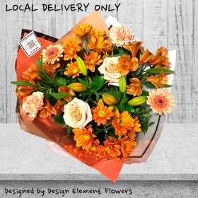 LOCAL Orange and Peach Delight Hand-tied 