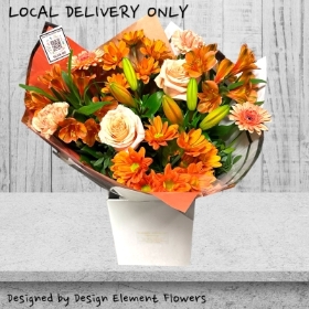 LOCAL Orange and Peach Delight Hand-tied 