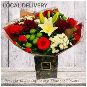 LOCAL Strawberry Fields Red Hand-tied Bouquet 