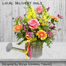 Summer Country Garden Zinc Watering Can 